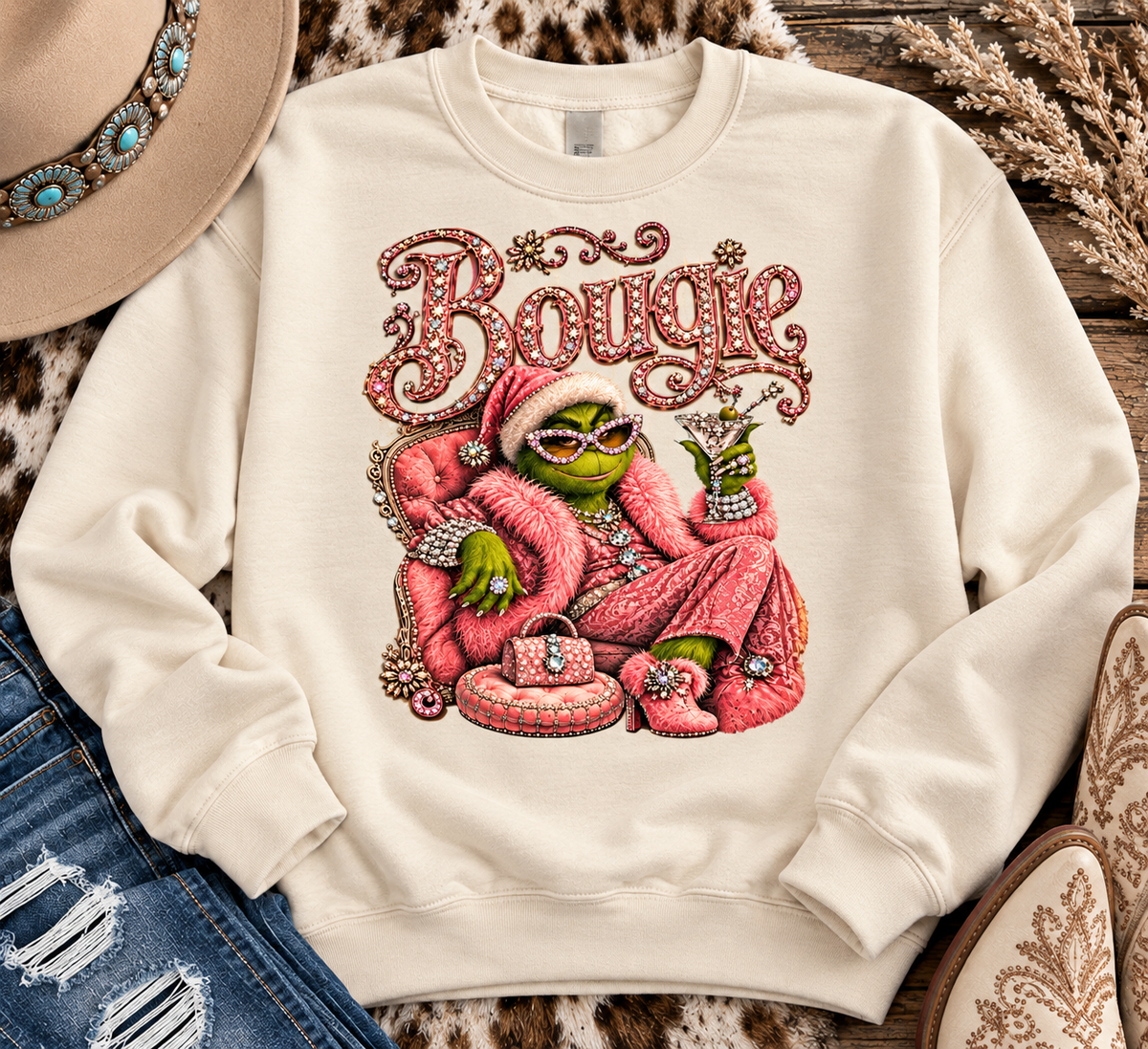 Bougie Grinch Sweatshirt