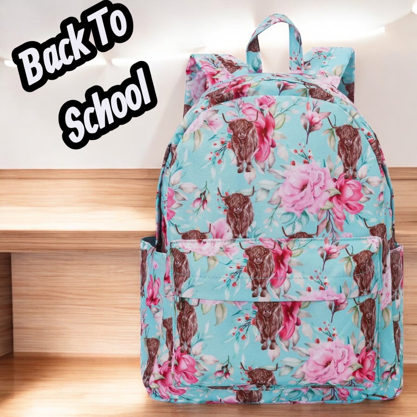 Highland Cow Design Backpack