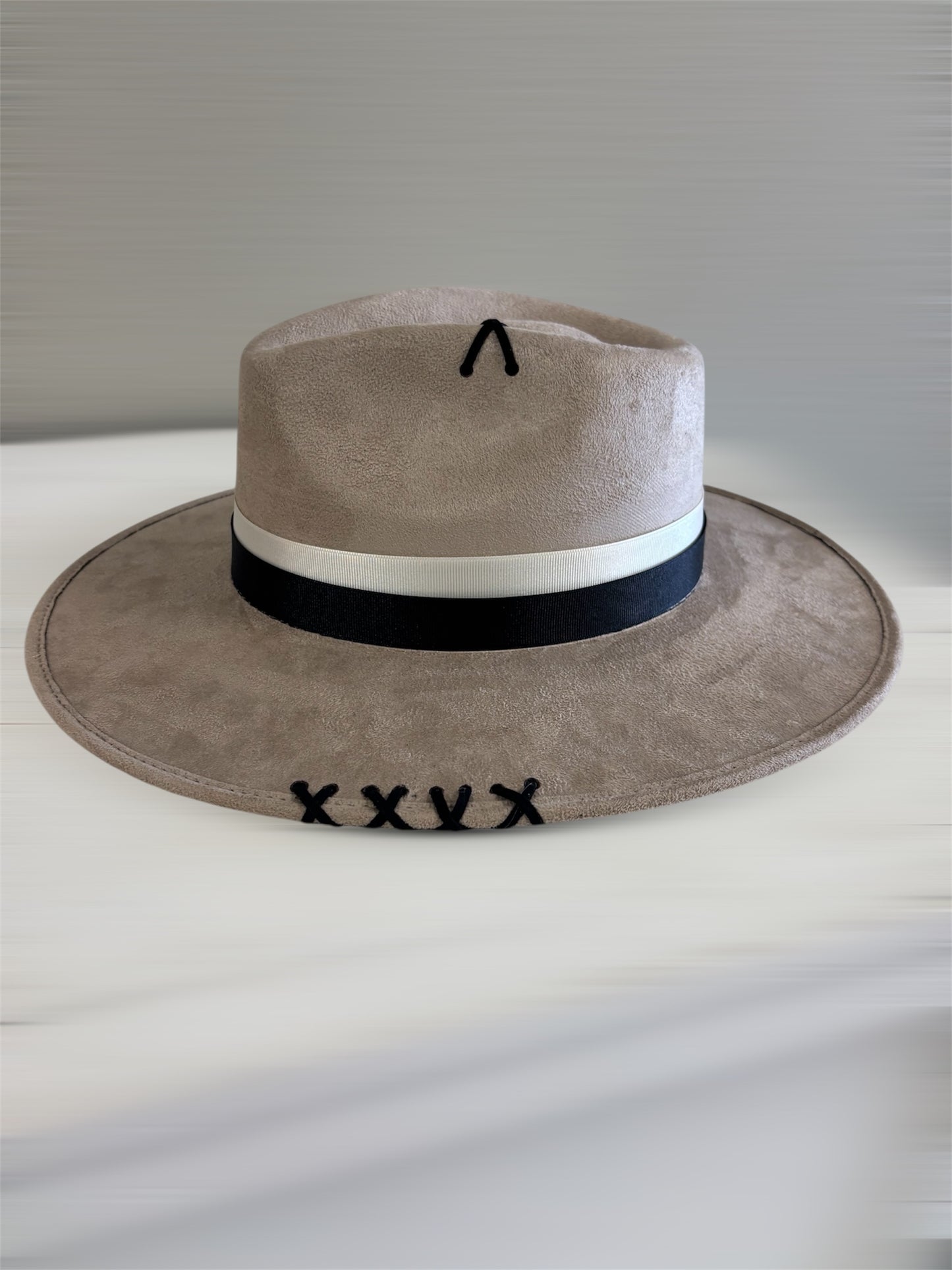 Black & White Cow Hide Tag Hat