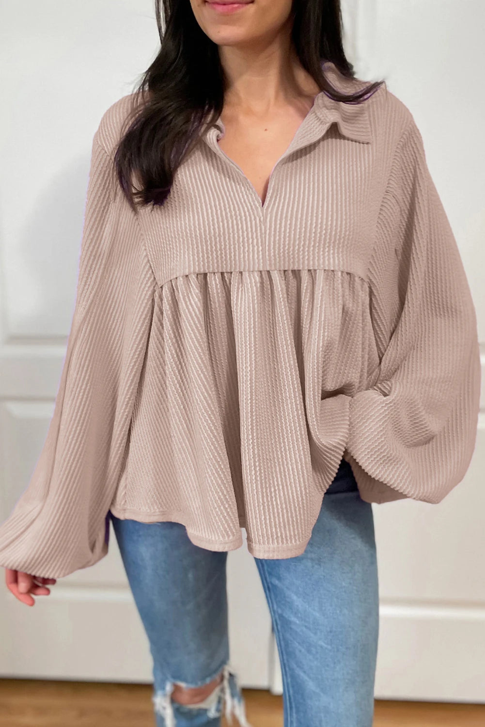 Parchment Corded Blouse