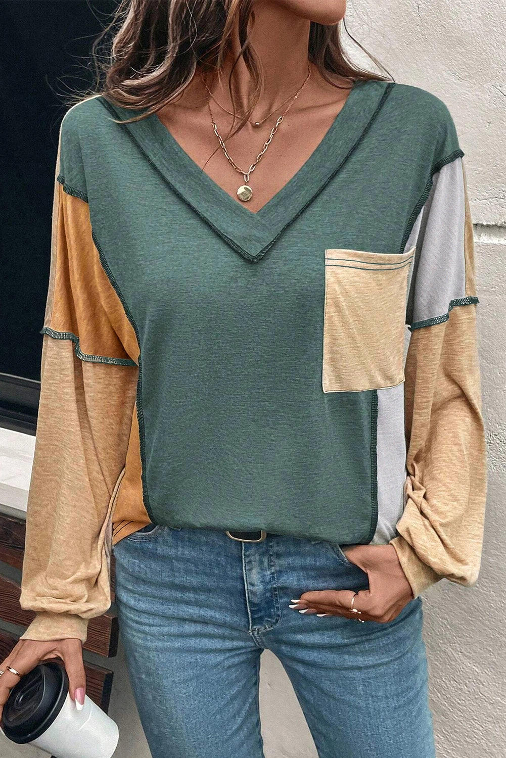 Clover V-Neck Top