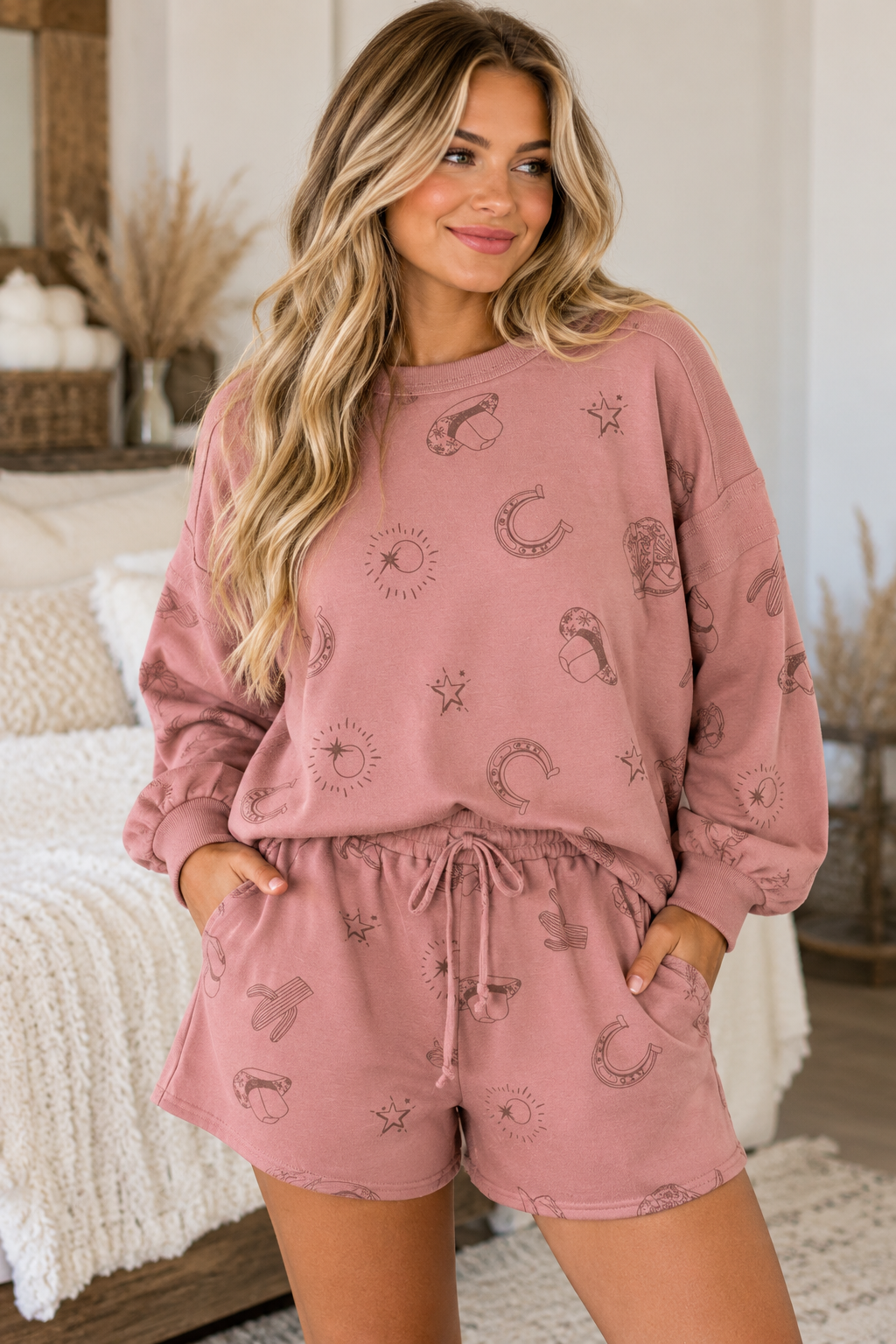 Mauve Western Theme Set