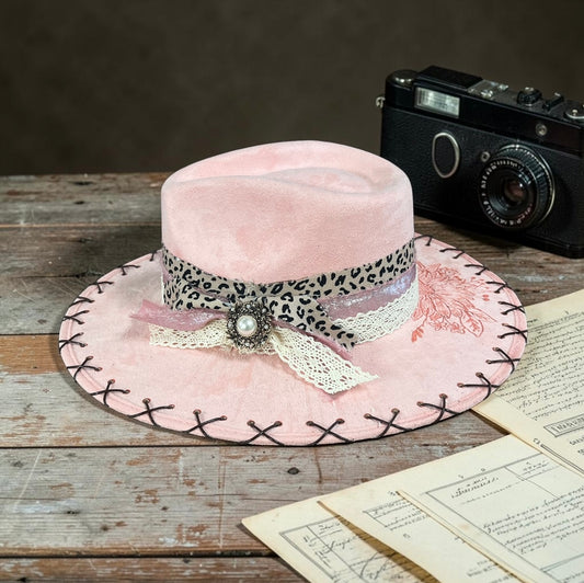 Pink Champagne Western Hat