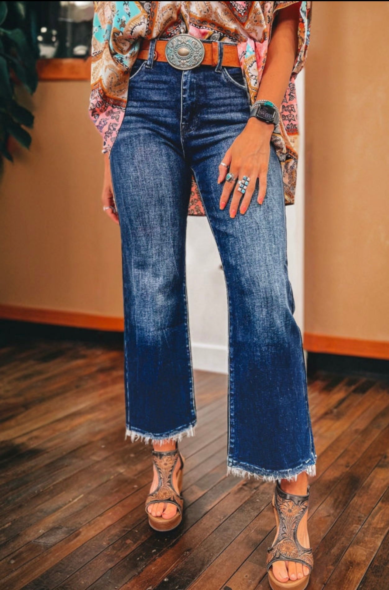 Sail Blue Flared Jeans