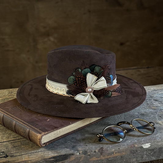 Saddled Quill Western Hat