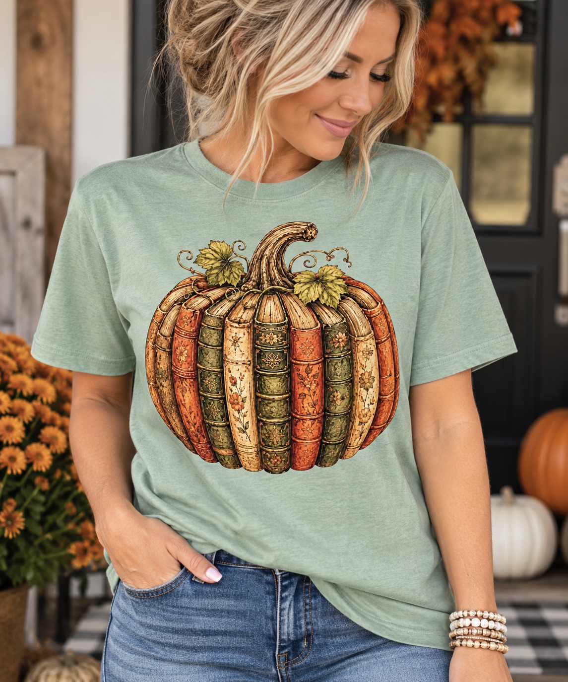 Book Pumpkin Graphic Tee