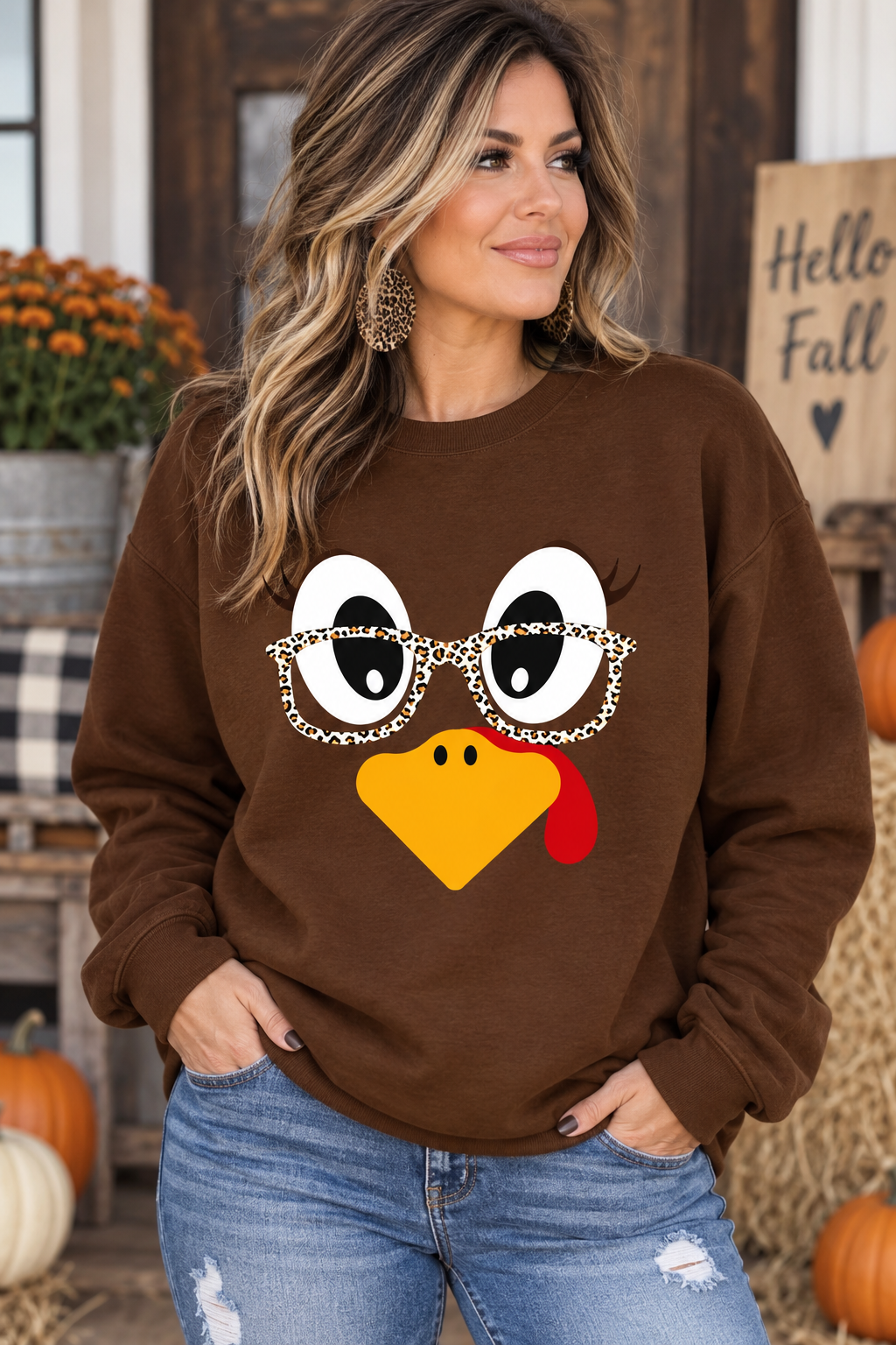 Turkey Face Sweatshirt