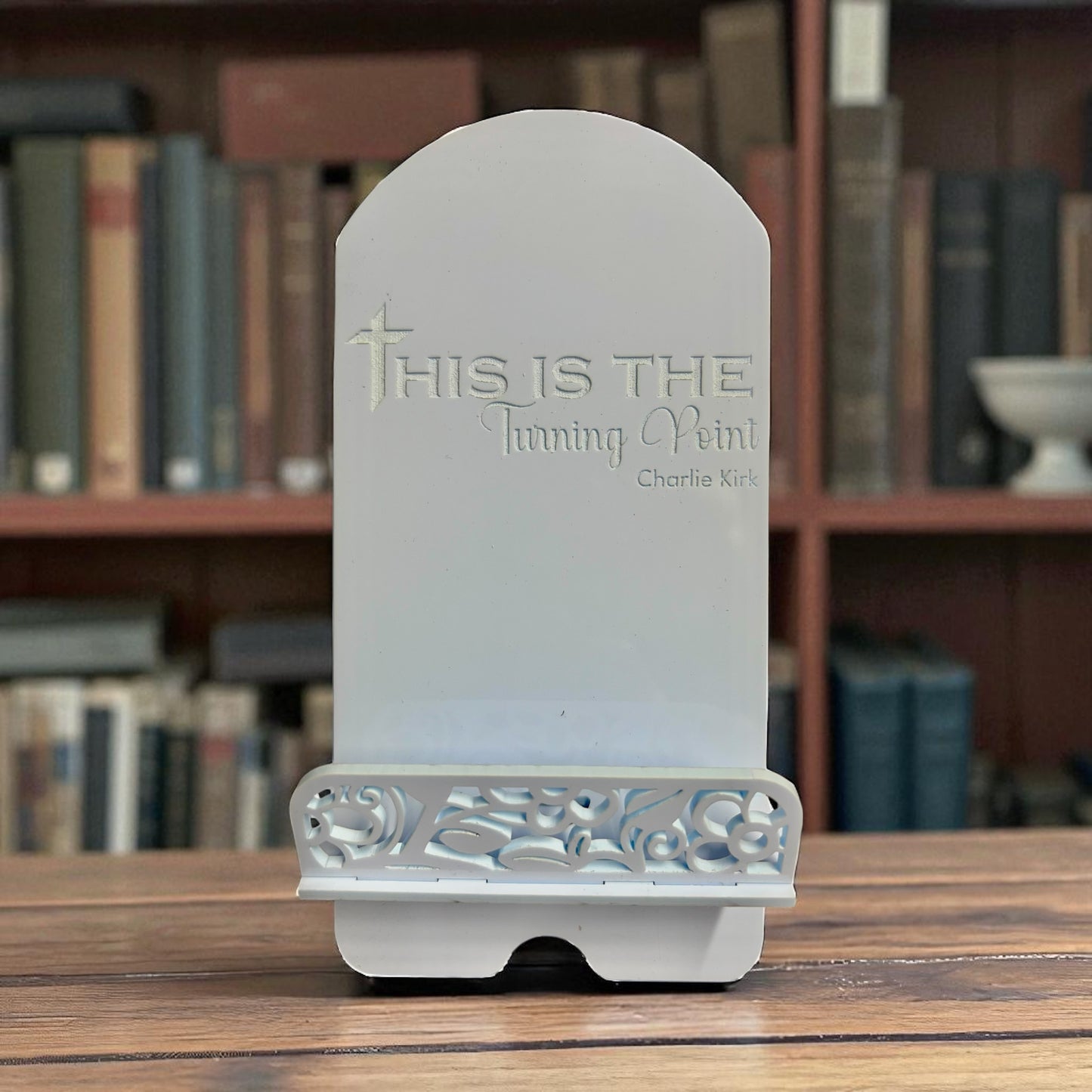 Turning Point Phone Stand