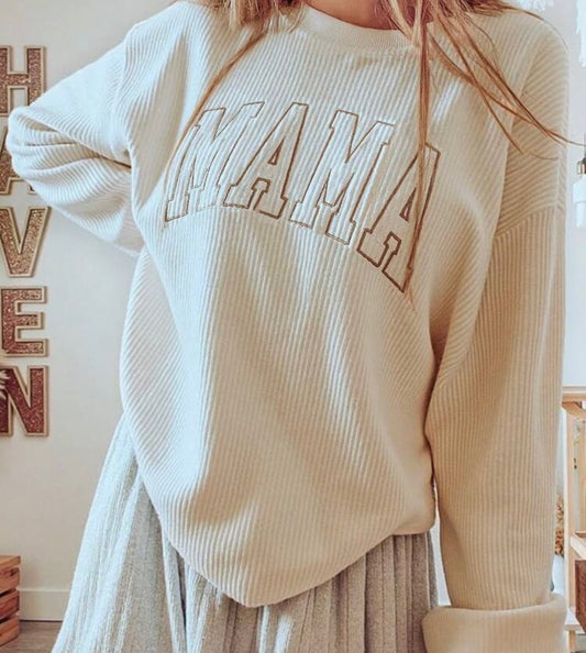 Mama Corduroy Long Sleeve
