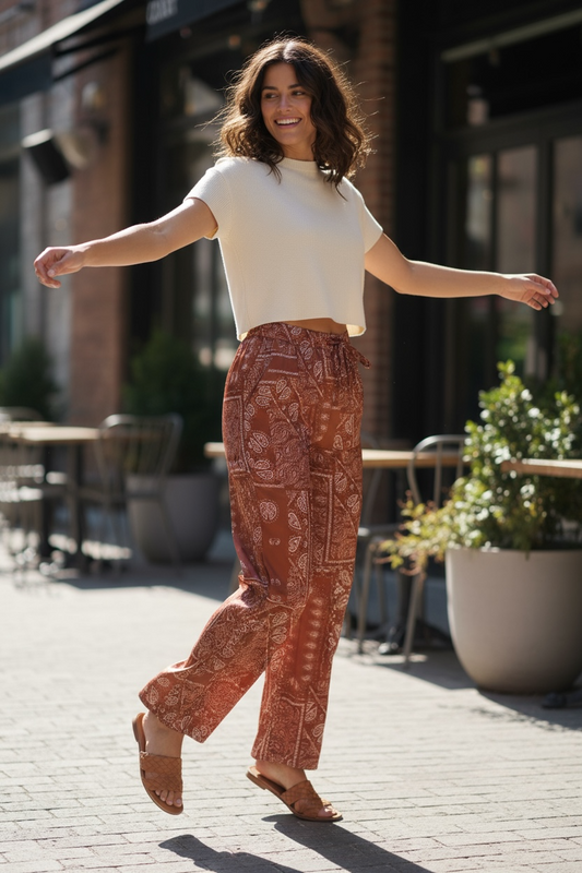 Bandana Print Pants