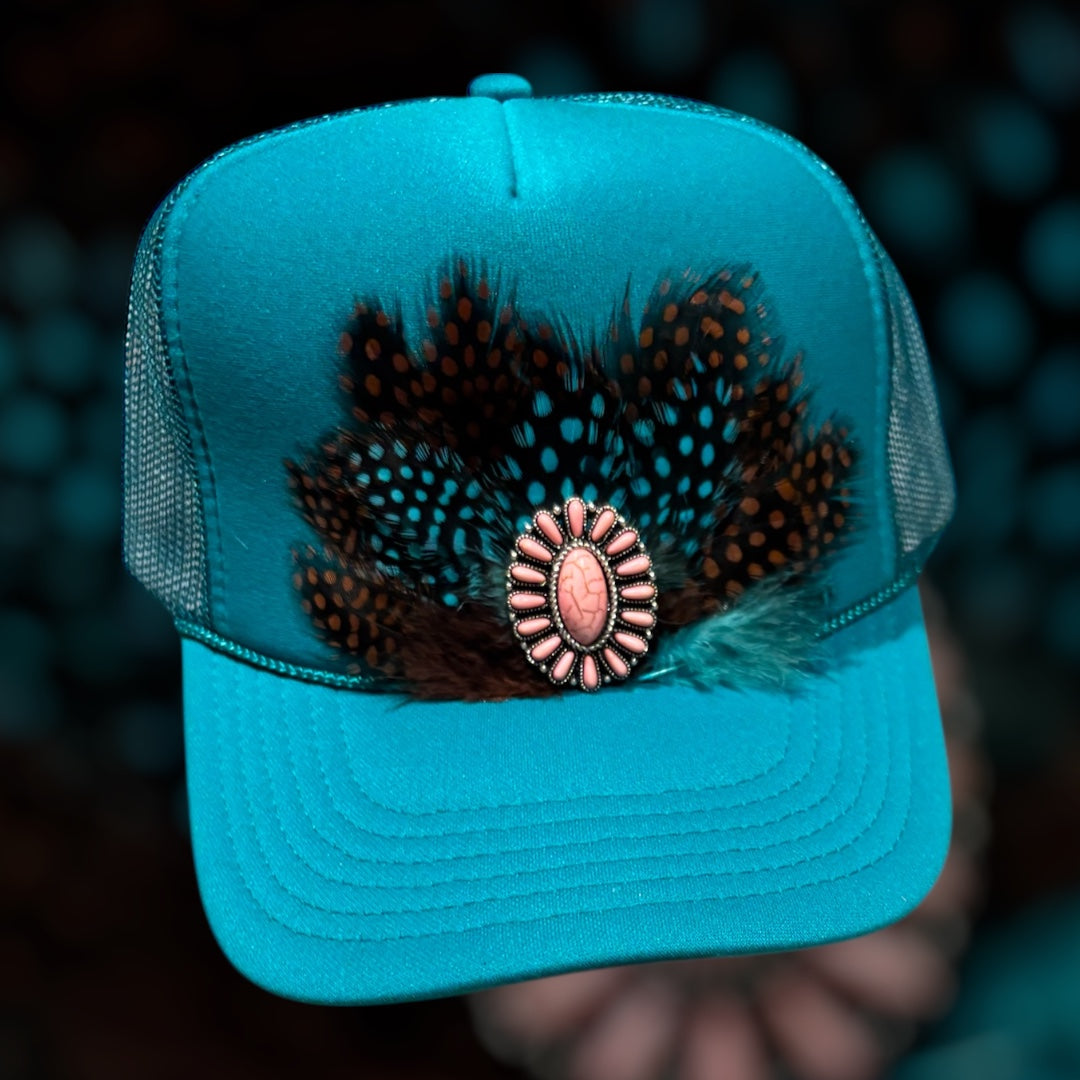 Feather Crest Trucker Hat