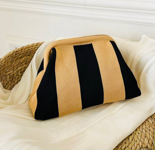 Stripe Pattern Purse