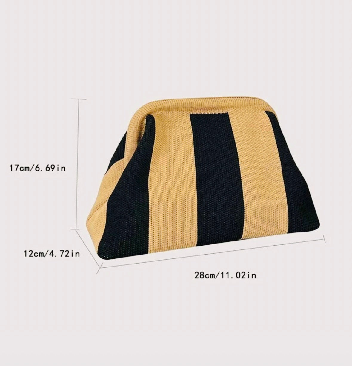 Stripe Pattern Purse