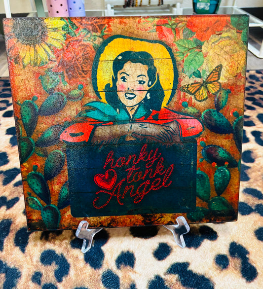 Honky Tonk Angel Cutting Board
