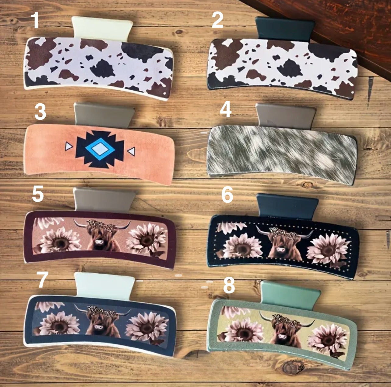 Western-Style Hair Claw Clips