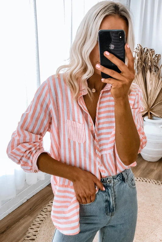 Pink Stripe Long Sleeve