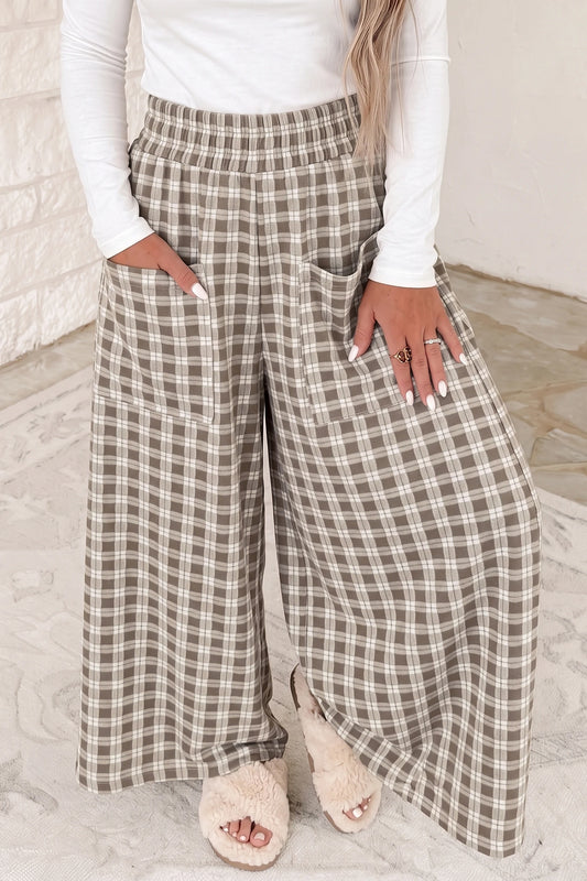 Khaki Plaid Pants